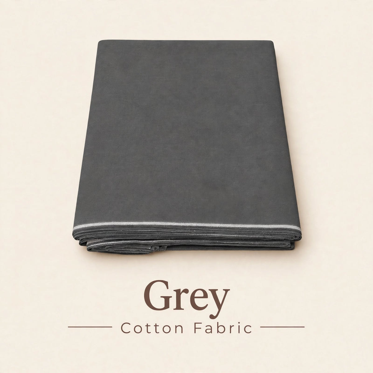 Grey Cotton khaddar fabrics