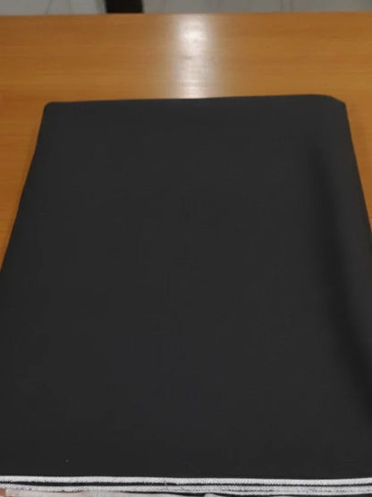 Jet Black Cotton Khaddar Fabrics