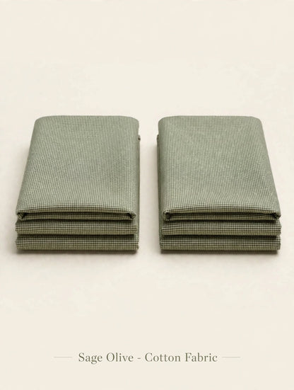 Olive Cotton Khaddar Fabrics