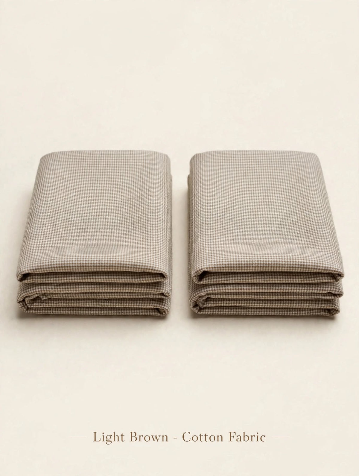 Light Brown Cotton khaddar Fabrics