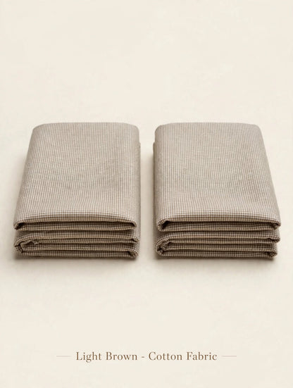 Light Brown Cotton khaddar Fabrics