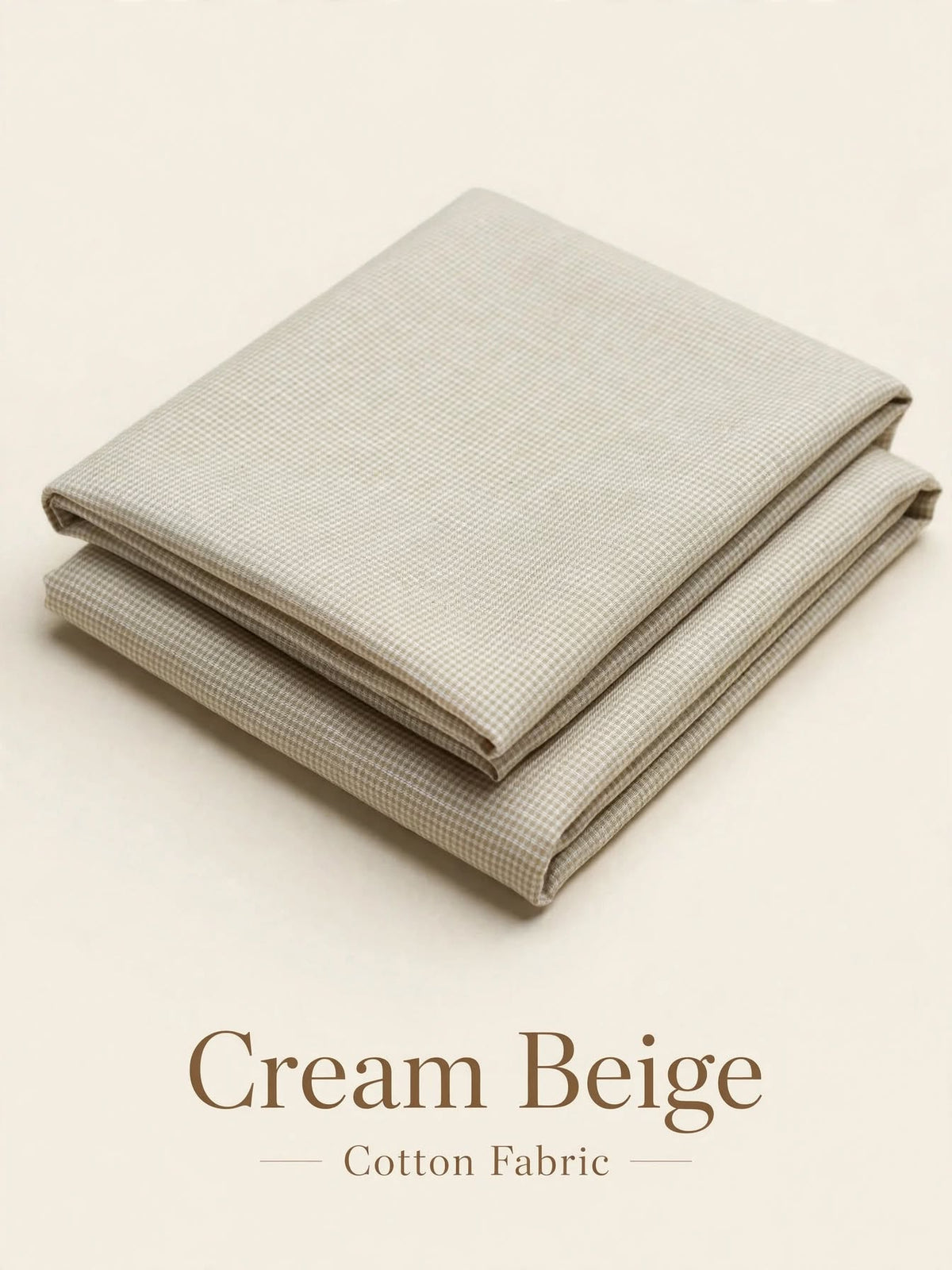 Cream Beige Cotton Khaddar Fabrics