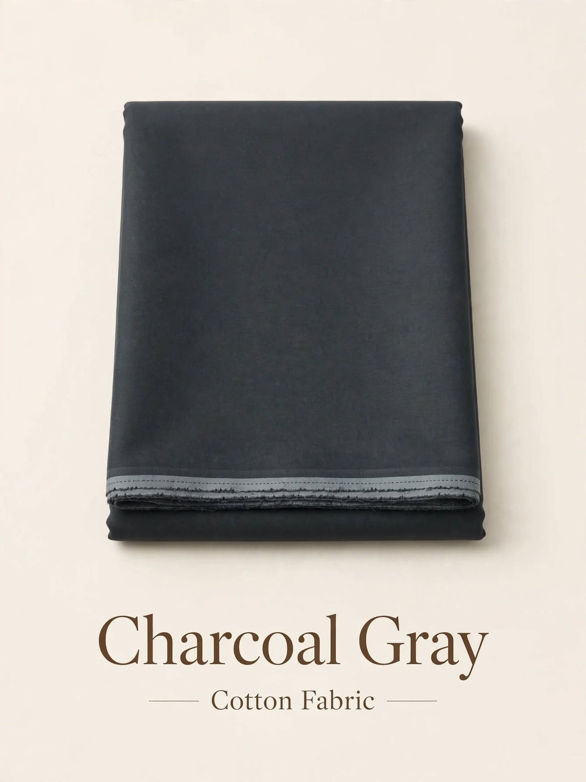 Charcol Gray Cotton Khaddar Fabrics
