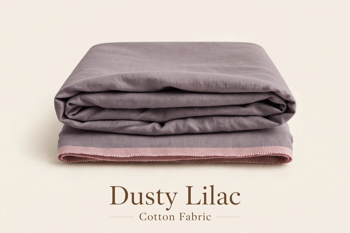 Dusty Lilac Cotton Khaddar Fabrics