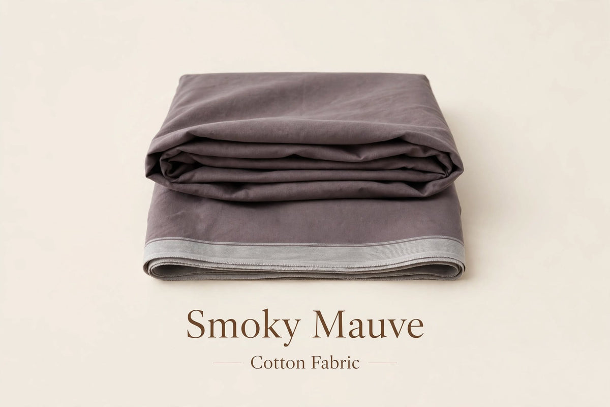 Smoky Mauva Cotton Khaddar Fabrics