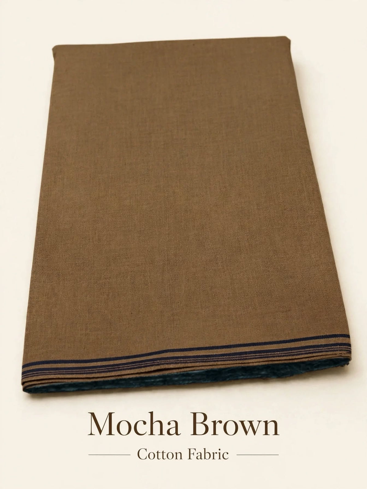 Mocha beige cotton Khaddar fabric